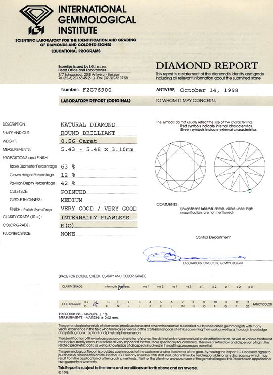 Foto 9 - Diamant 0,56ct Brillant River Lupenrein IGI Zertifikat, D6466