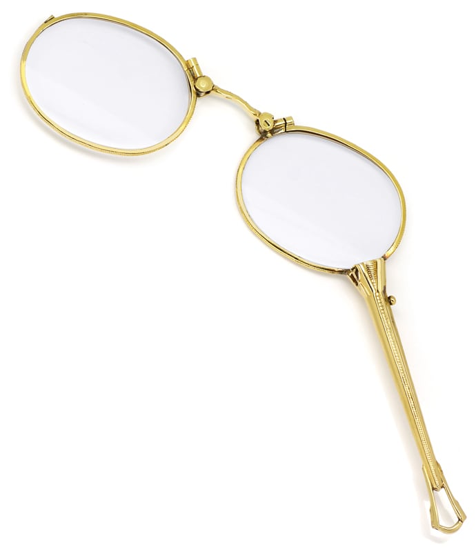 Foto 3 - Longion Stilbrille Klappbrille antik mit ovalen Gläsern, Q1179
