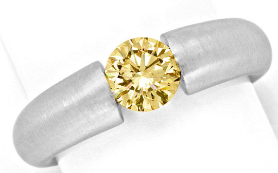 Foto 2 - Brillant-Diamant-Spannring 0,8ct Gold Braun Super Feuer, S2883