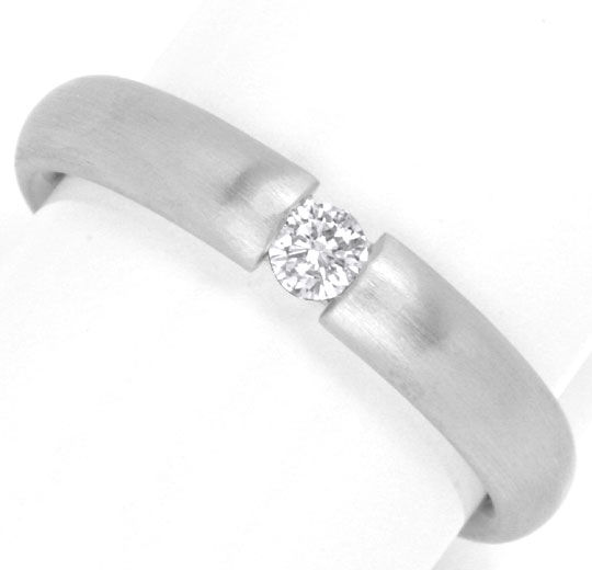 Foto 2 - Diamant-Spann Ring, 950 Platin, River VS1, S4109